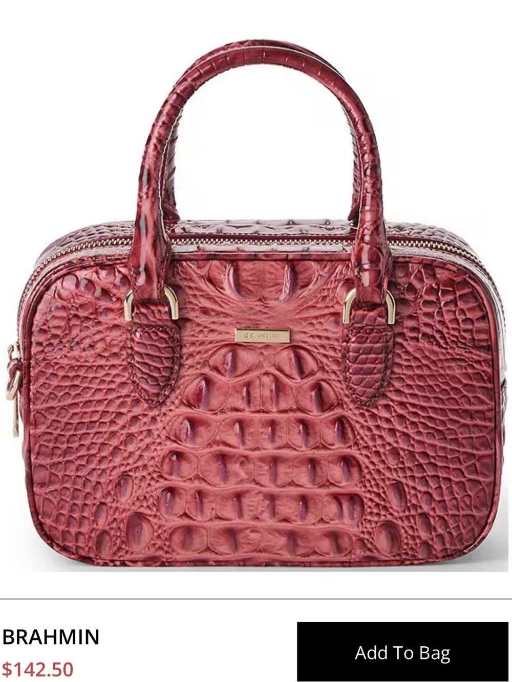Brahmin Ombre Melbourne Collection Coquette Mara Satchel Bag